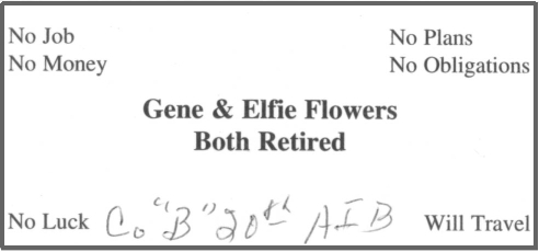 Flowers business card